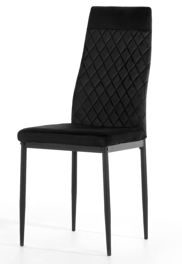 Krzeso tapicerowane VALVA CARO VELVET BLACK